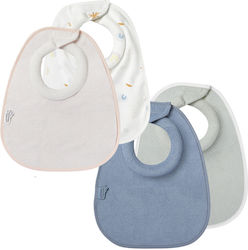 Tommee Tippee Σαλιάρα Υφασμάτινη με Αυτοκόλλητο Πράσινο για 0 m+ 2τμχ