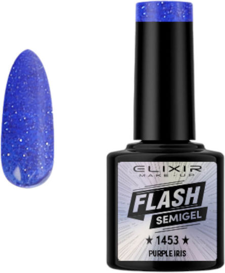 Elixir Ημιμόνιμο Βερνίκι Νυχιών Purple Iris 1453 8ml