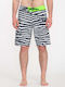 Lido Men's Swimwear Bermuda Black with Patterns