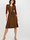 Lakerta Mini Dress Dark Brown