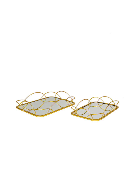 Zen Collection Tavă Decorativă Metal Dreptunghiulară 36x7.5cm 1buc