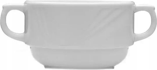 Lubiana Serving Bowl Round made of Porcelain White with Diameter 10cm