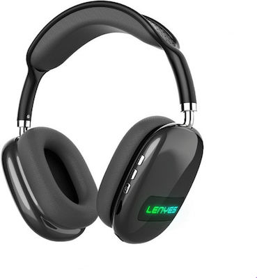 Lenyes LH76 Ασύρματα Bluetooth On Ear Hi-Fi Ακουστικά Μαύρα