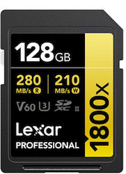 Lexar Professional 1800x SDXC 128GB Clasa 10 U3 V60 UHS-II