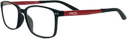Frog Optical Lesebrille +3.50 in Schwarz Farbe F221