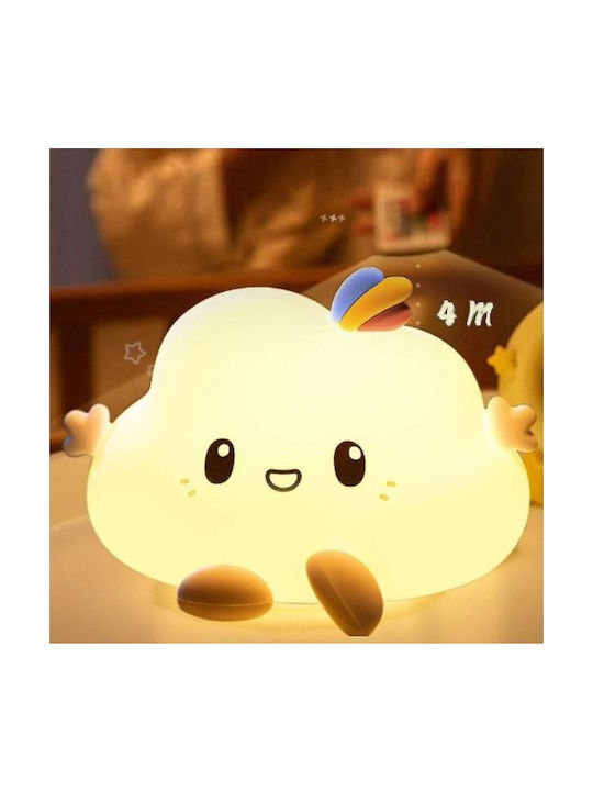 Kids Decorative Lamp White 14x10cm