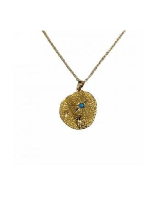 Kostibas Fashion Necklace from Gold Plated Steel