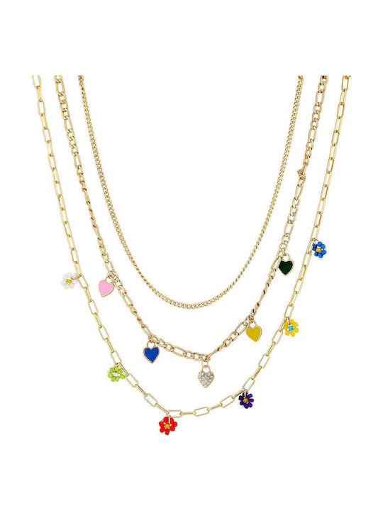 Achilleas Accessories Dreifach Vergoldete Halskette Achilleas Accessories Dreifach Vergoldete Halskette