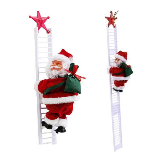 Santa Claus in Ladder Red Christmas Santa