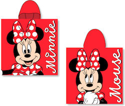 Disney Kids Beach Poncho Minnie Red