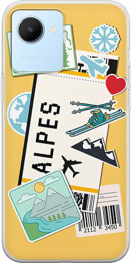 Ticket To Alpes Back Cover Silicone Multicolour (Realme Narzo 50i Prime)