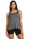 Under Armour Damen Sportliche Bluse Ärmellos Schnell trocknend Gray