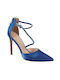 Elenross Blue Heels with Strap