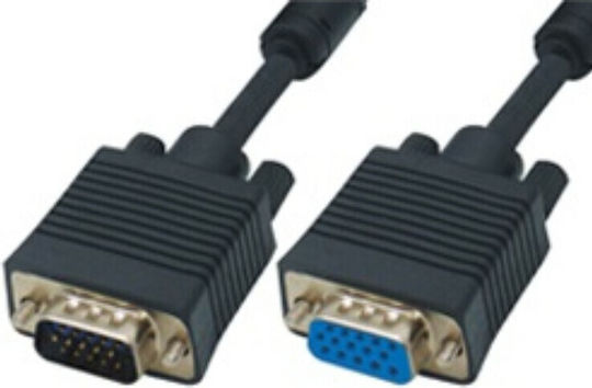 Кабел VGA мъжки - VGA женски Черен 10м (10901-1)
