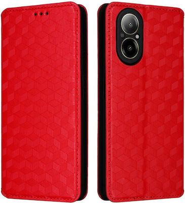 Imprinted Rhombus Book Red (Realme C67)