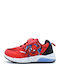 Kids Sneakers Anatomic with Scratch & Lights Red