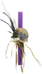 Easter Candle Flat Scented Purple