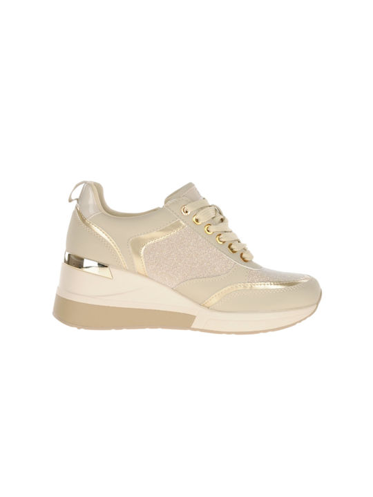 Xti Damen Sneakers Beige