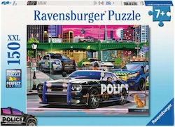 Puzzle pentru copii Police On Patrol 150buc Ravensburger