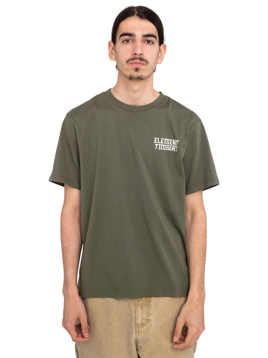 Element X Timber Men's Short Sleeve T-shirt Khaki