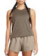 Under Armour Women's Athletic Crop Top Sleeveless Brown