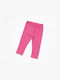 Kinder Leggings Capri Pink