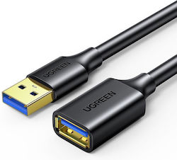 Ugreen USB 3.0 Kabel USB-A-Stecker - USB-A-Buchse Schwarz 3m 30127