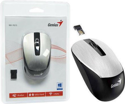 Genius NX-7015 Безжичен Мини Мишка Сребрист