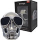 Sunglasses Skull Head Ηχείο Bluetooth Ασημί