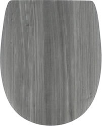 Eurocasa Wooden Toilet Seat Gray 42cm Eurocasa Wooden Toilet Seat Gray 42cm