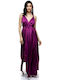 RichgirlBoudoir Maxi Evening Dress Satin Purple