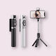Andowl P60 Selfie Stick Τρίποδο Κινητού Bluetooth με Φωτισμό Μαύρο