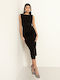 Toi&Moi Mini Φόρεμα Αμάνικο Μαύρο