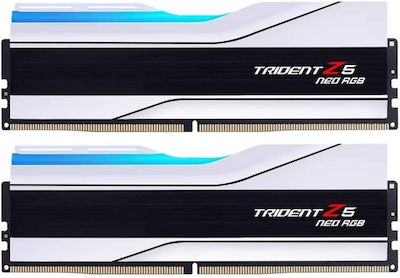 G.Skill Trident Z5 Neo RGB 32GB DDR5 RAM με 2 Modules (2x16GB) και Ταχύτητα 6400 για Desktop