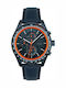 Lacoste Men's Watch 44mm Chronograph Battery with Blue Leather Strap