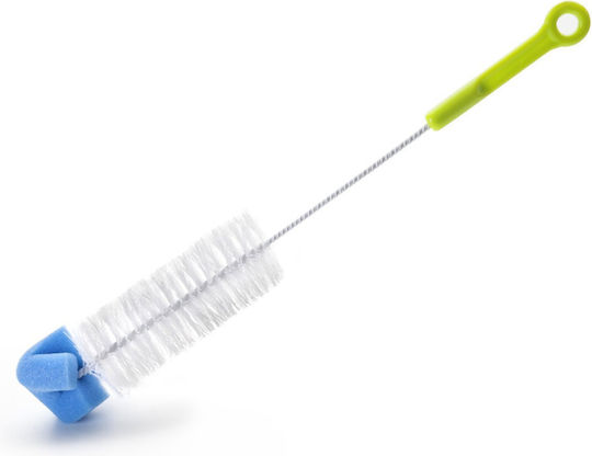 Ibili Metallic Cleaning Brush with Handle White