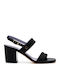 Leder Sandalen Schwarz