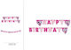Happy Birthday Banner für Minnie Partydekorationen