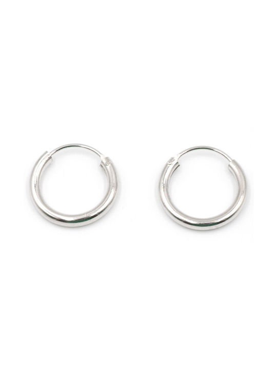 Poco Loco Earrings Hoops made of Silver