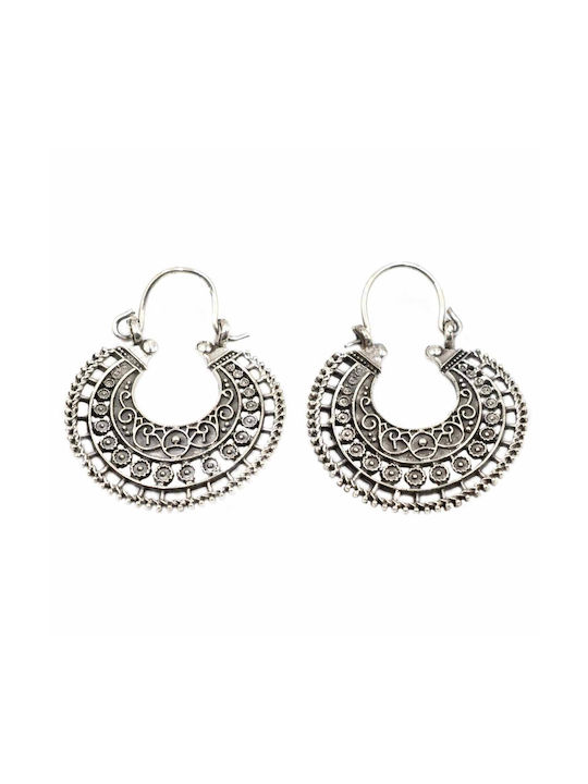 Poco Loco Earrings Hoops made of Silver