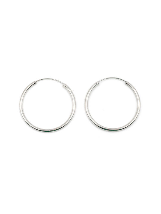 Poco Loco Earrings Hoops made of Silver