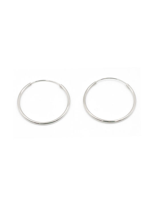 Poco Loco Earrings Hoops made of Silver