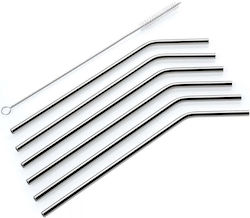 Cilio Metallic Gray Straws
