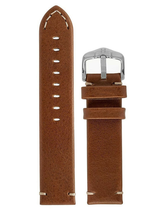 Hirsch Ranger Brown Leather Watch Strap 20mm 05...