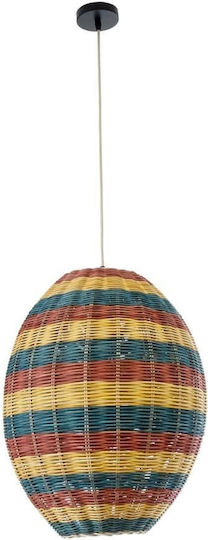 GloboStar Caballeros Висящо Таванно Осветително Тяло Bulb Бохо Мрежа с Цокъл E27 40x50x50см