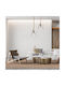 GloboStar Kazemi Pendant Light Orange with Socket E27 18cm