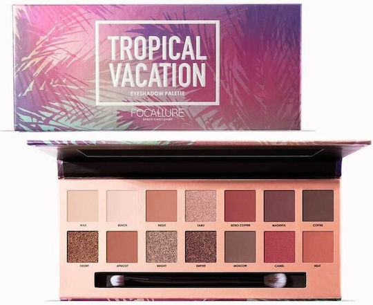Focallure Палитра със сенки за очи Матов в течна форма Tropical Vacation