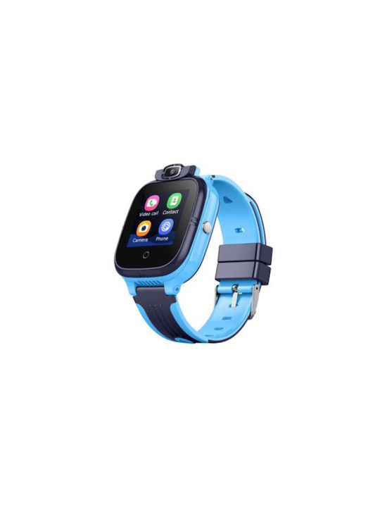 Smartwatch pentru copii Call cu curea din cauciuc/plastic Albastru