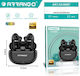 Arrango AC48867 In-ear Bluetooth Handsfree Ακουστικά με Θήκη Φόρτισης Μαύρα
