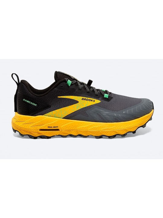 Brooks Cascadia 17 Sport Shoes Running Lemon Ch...